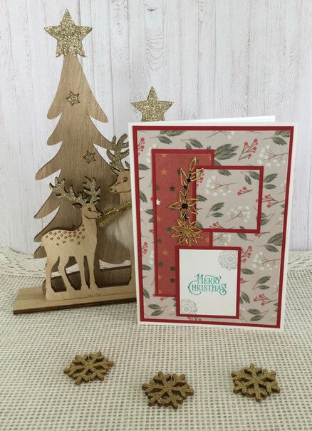 Carte de vœux "Noël aux tisons"