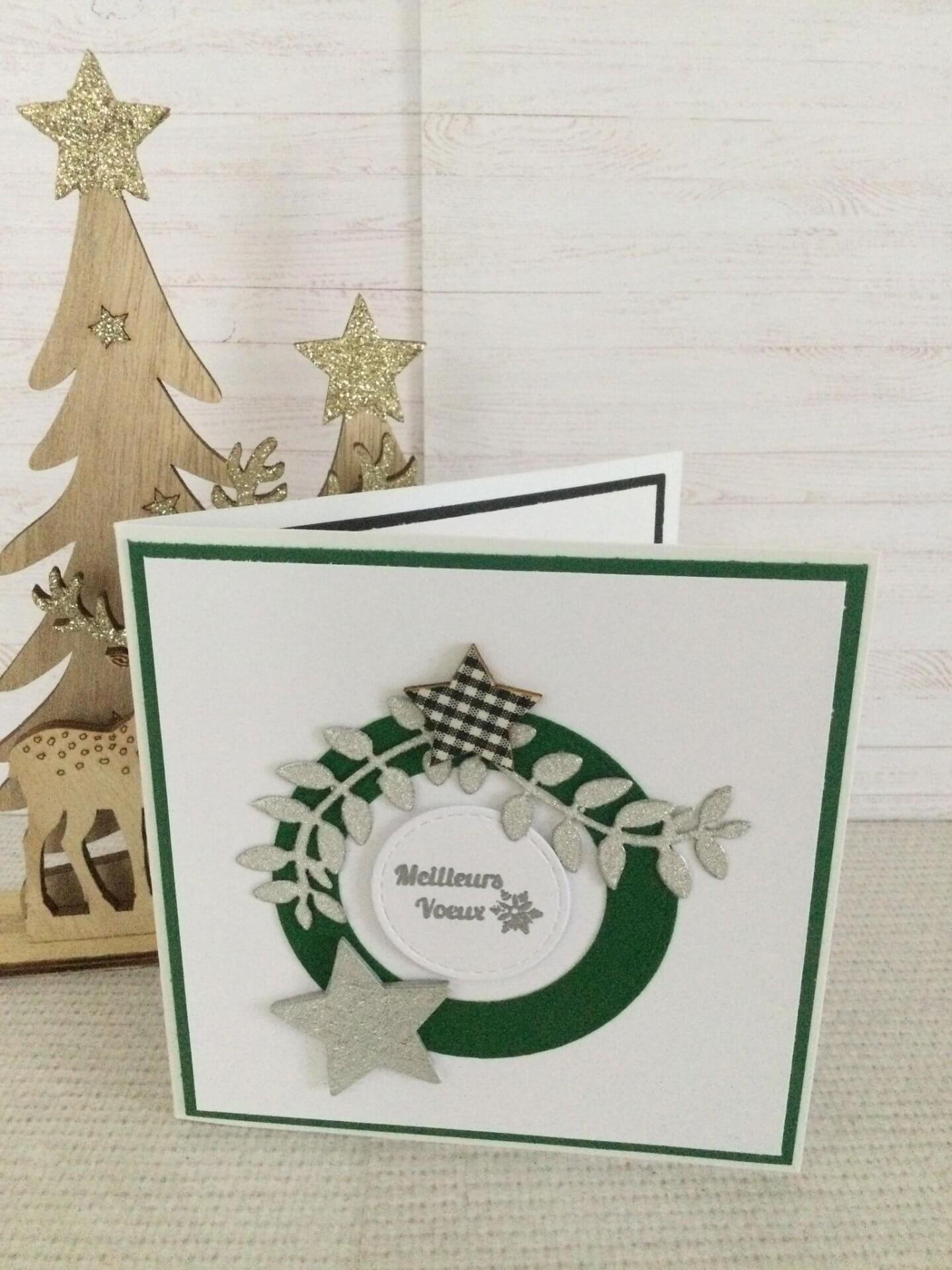 Carte de vœux "Traditions" (vue ouverte)