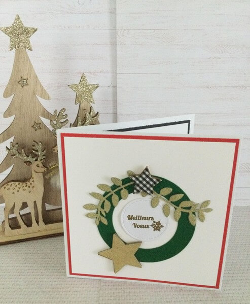 Carte de vœux "Traditions" (vue ouverte)