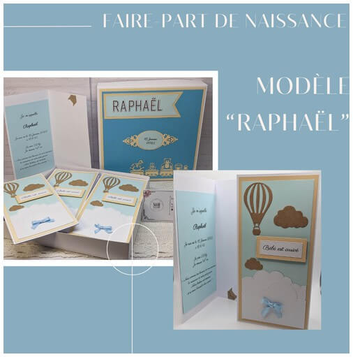 Carte-faire part modèle Raphaël (visuel)