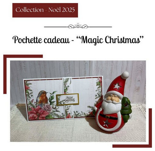 Noël 2025 - Pochette cadeau - Magic Christmas