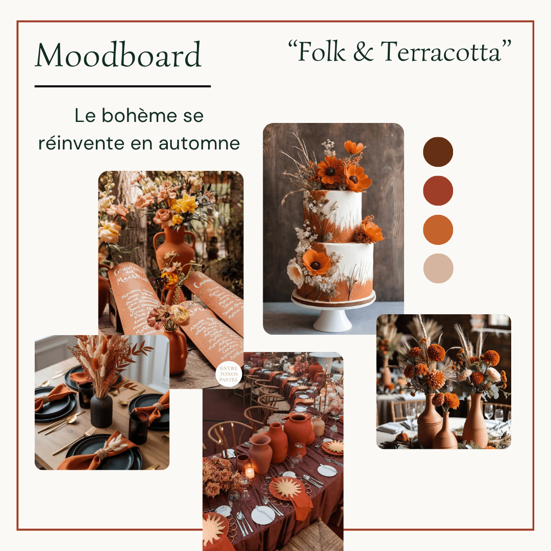 Mariage automne - Thème terracotta