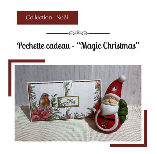 Noël - Pochette cadeau - "Magic Christmas"