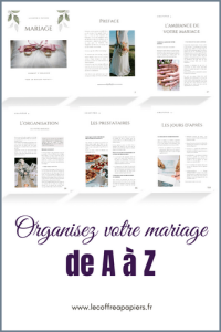Mariage : Organisation complète
